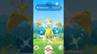 Lets GO! Got ✨ Shiny Legendary fire Dragon from raid in Pokemon GO.