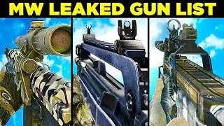 Call of Duty: Modern Warfare Weapons / Gun List Leaked...