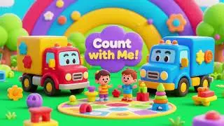 Red Truck, Blue Truck, Count with Me | Learning Songs for Kids