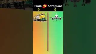 Train vs Aeroplane ❓|#shorts