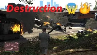 Grand Theft Auto V_  Destruction 🔥😱