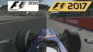 F1 2017 Vs F1 2010 - Red Bull RB6 Hotlap Comparison