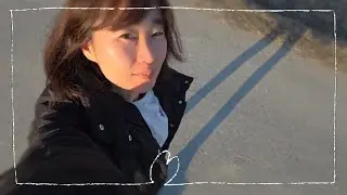 長い影と散歩