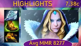 ⭐ 7.38c Crystal Maiden |K+A-D - 32 KP - 67%| Hard Support Highlights - Dota 2 High MMR