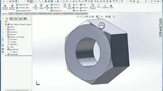 Hex Nut Chamfer Two Ways  in SolidWorks