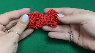 Red Elastic String Cord 10M Continuous Length 0.8mm Thick Y04975