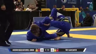 Trey Alan Carter vs Jackson Nagai with Flo Commentary. IBJJF PANs 2025 adult light weight