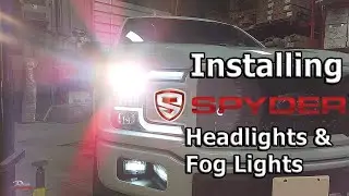 Spyder Auto Projector Headlights installed on a 2018 F150