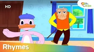 गुसी गुसी  गैंडर (Goosey Goosey Gander)  Hindi  Rhymes for Children | Shemaroo Kids Hindi