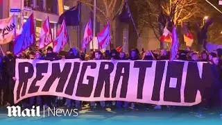 German protesters demand 'remigration' after market attack