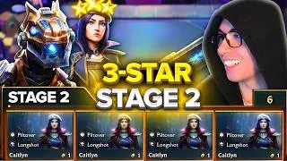 I Highrolled 9 Copies of Caitlyn on STAGE 2... So I UNLOCKED T-HEX! | TFT Set 16