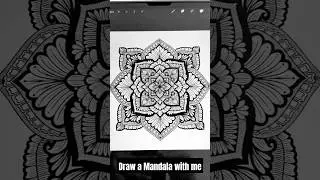 Mandala in Procreate - Symmetry drawing for beginners ✨ #zen #procreate #mandala #zenart