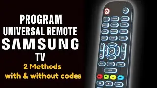 Как запрограммировать универсальный пульт ДУ для телевизора Samsung (с кодами и без них)