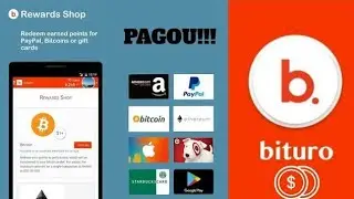 BITURO, APP PAGANDO NO PAY PAL, BITCOINS  E AMAZON   SAQUE M&Iacute;NIMO 01 D&Oacute;LAR  $$$