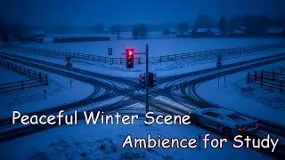 Peaceful Winter Scene ❄️ Relaxing Ambience for Study