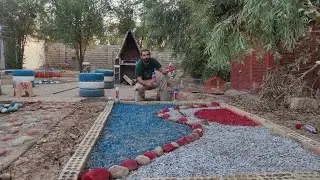 Paving My Village Garden Yard by Hand! | My Rural Life Vlog