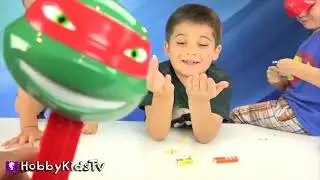Giant PEZ Ninja Turtle Candy Dispenser! Collectible TMNT fun with HobbyKidsTV