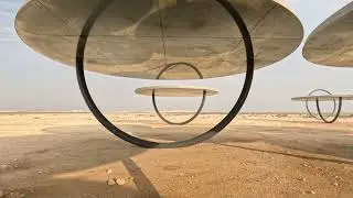 Exploring Olafur Eliasson's Art Installation in Qatar's Desert