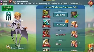 Lords mobile Darkness call limited Challenge stage 2 Auto | Dark Follower stage 2 | Jonas stage 2 |