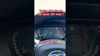 Tata Punch top speed testing #shortsvideo #viralshorts #trending #tatapunch #car