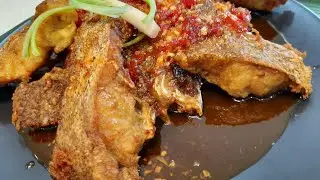 Fried Fish With Thai Sweet Chili Garlic Sauce| Ikan Goreng Sos Cili Manis Bawang Putih