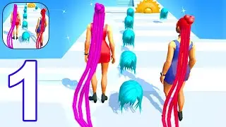 Hair Run - Makeover Challenge Rush - Gameplay Part 1 All Levels 1-6 (Android, iOS) #1
