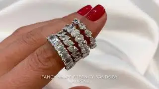 Fancy Shape Eternity Bands by LaurenB