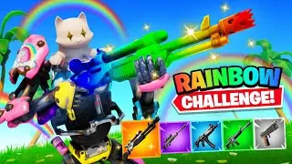 The *NEW* Rainbow Kit Skin Challenge in Fortnite!
