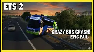 INSANE Bus CRASH! | Intercity Smart Bus Accident in Euro Truck Simulator 2