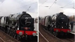 Double Royal Scots through Penrith | 46100 Royal Scot & 46115 Scots Guardsman | 11/02/22