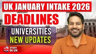 UK January Intake 2026 Deadline 🇬🇧 UK University Updates for Students
