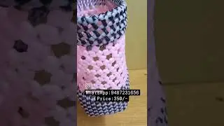 Hexagon (அறுகோண) Koodai | Plastic Wire (Black Pink artistic Combo) High Quality Product.