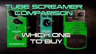 TUBE SCREAMER COMPARISON IBANEZ MINI TUBE SCREAMER, BEHRINGER TS800, NUX 0D-3 OVERDRIVE