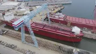 Launching of the M/V MARK BARKER