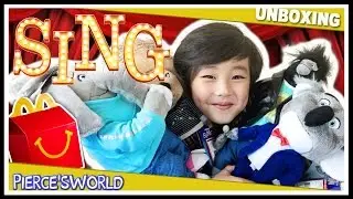 SING Movie Plush Stuff animals & SING Movie McDonald's Happy Meal Toys
