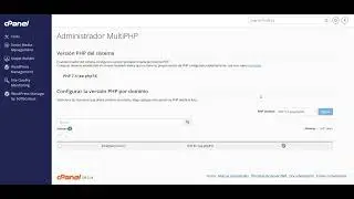 Cambiar version PHP desde cPanel