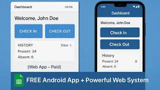 Attendance System: Web App + FREE Android App! (Google Sheets)
