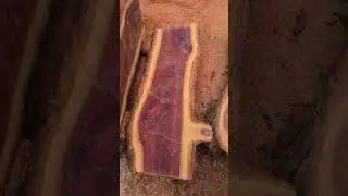 Milling ironbark with handsaw #shorts #woodworking #slab