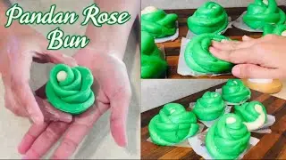 Steam Rose Buns | Easy Pandan Rose Buns | Steam Sweet Buns