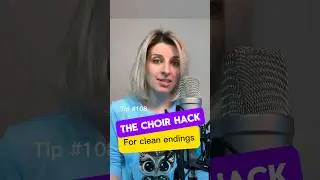Choir hack for clean endings #vocalcoach #shorts #vocaltips #choir #choirsinging #singing #vocals