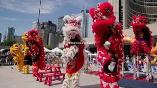 Lion Dance 2024 Toronto Dragon Festival || 加拿大龍獅運動協會 高桩舞狮