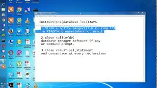 java sql sqlexception database is locked 3 steps to solve