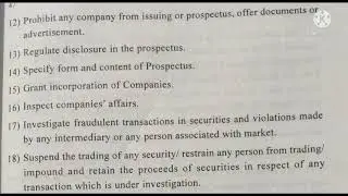 SEBI, objectives, powers