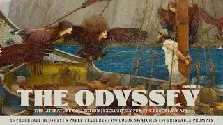 Testing the Odyssey Procreate Brushes, Paper Textures & Color Palettes by Digi Life