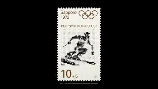 1972 Sapporo Winter Olympics Stamp Series (Deutsche Bundespost & Kōhei Sugiura, 1971)