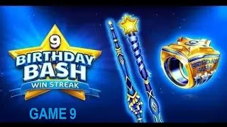 BIRTHDAY BASH WIN STREAK|| 8BALL POOL 9BALL | Birthday Bash Cue | GAME 9 ||