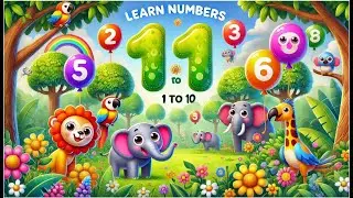 Count Along In The Jungle - Fun Number Learning Song for Kids #learning #learnnumbers #kidssong