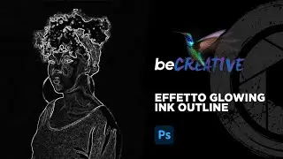 Effetto Glowing Ink Outline - Photoshop