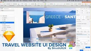 How to make a Travel Website in Sketch App | Web UIUX Design Tutorial | 2020
