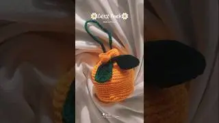 Smol Orange Drawstring Bag 🍊💚✨